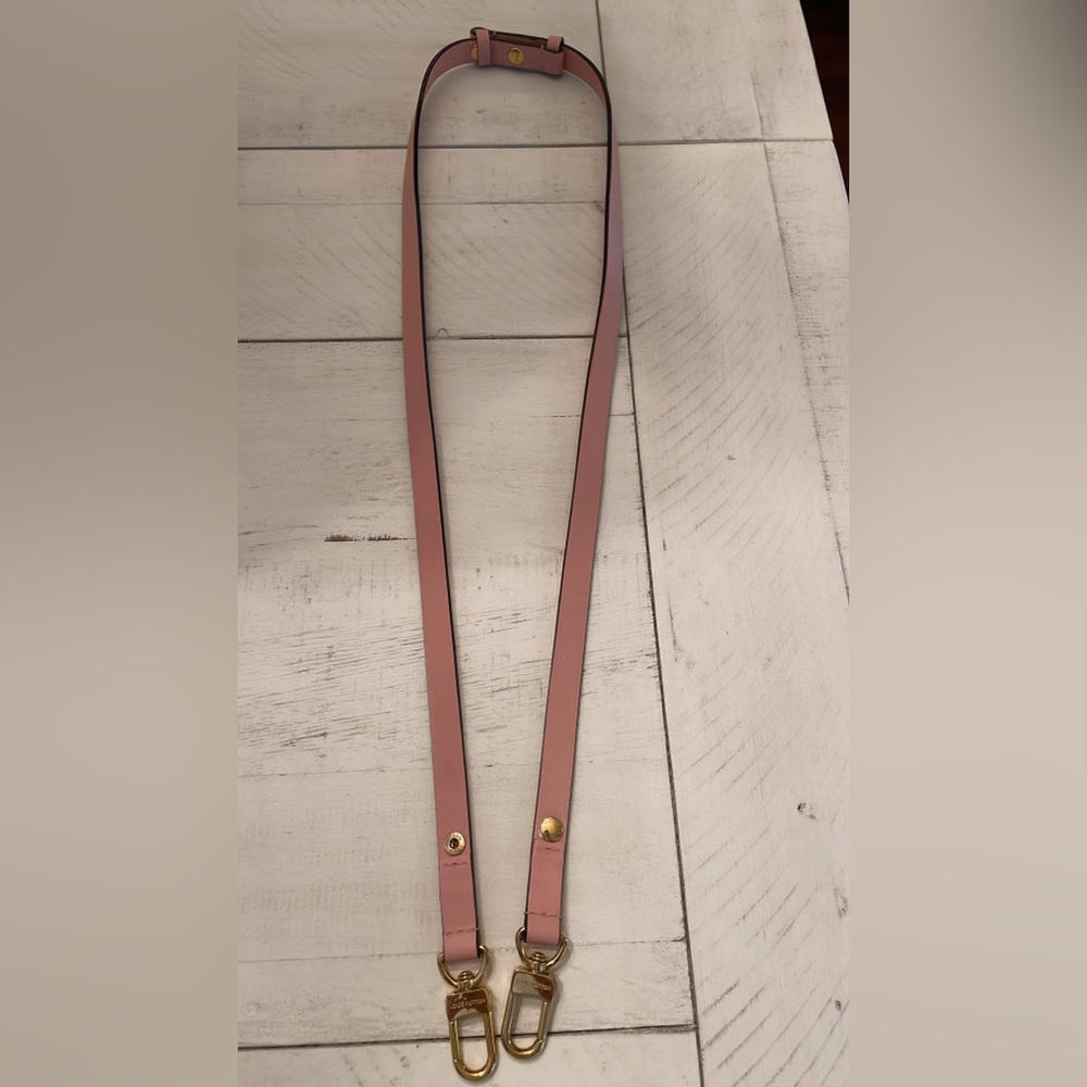 Louis Vuitton Authentic Pink Leather Strap.